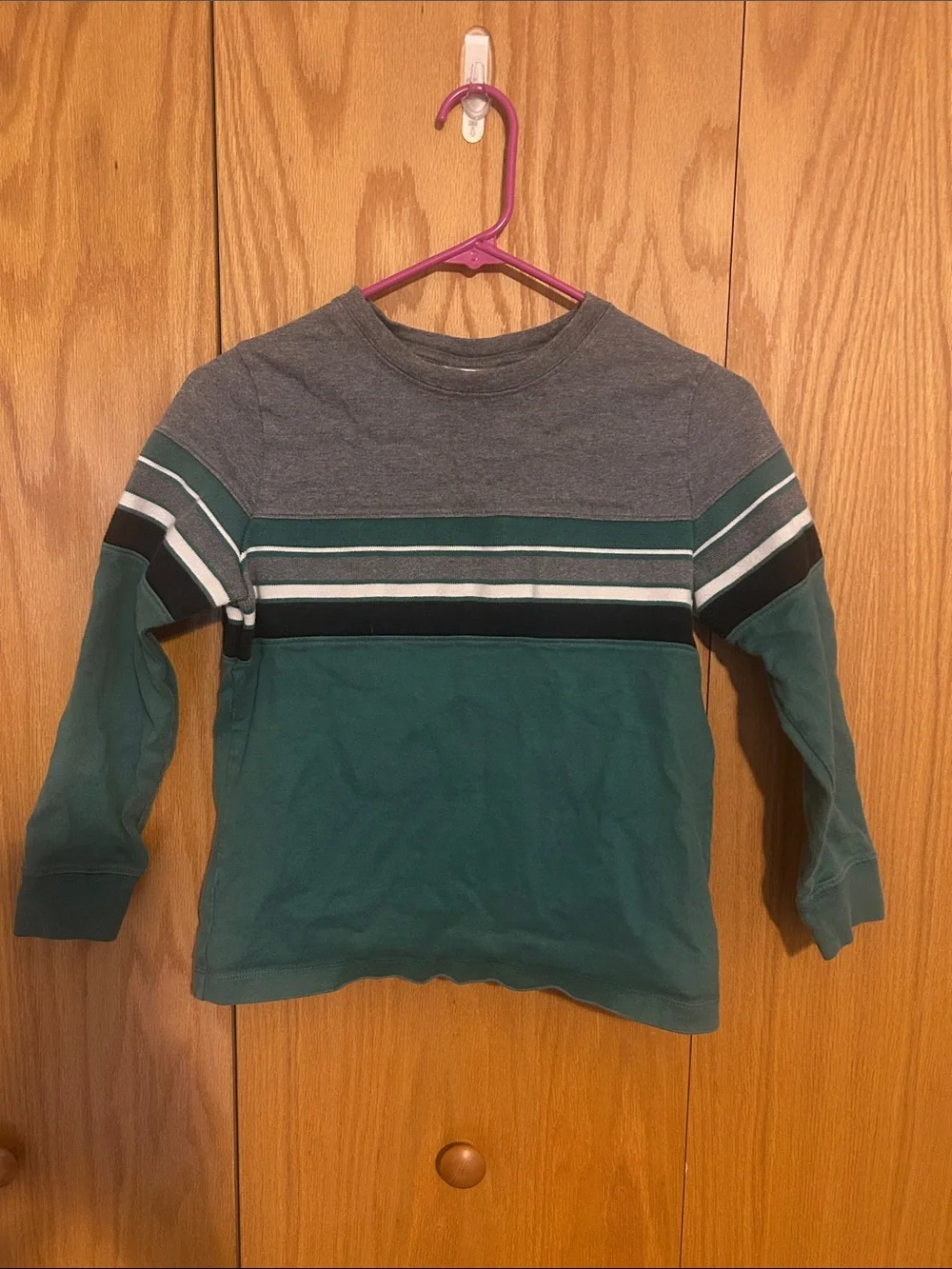 Hanna Andersson Green boys Crewneck sweatshirt size 8